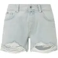 Pepe Jeans Pepe Jeanstil kvinder. PL801110PF7 Kort afslappet blå (25), Casual, Bomuld, Denim