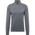 Gant Ganttil mænd. 8030170 Bomuldspullover med halv lynlås Casual mørkegrå (XL)