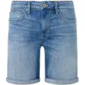 Pepe Jeans Pepe Jeanstil mænd. PM801080MN8 Blå slim bermudashorts (30), Casual, Bomuld, Denim