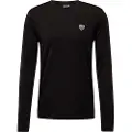 Emporio Armani EA7til mænd. 8NPT17_PJRGZ Train Premium T-shirt sort (3XL), Casual, Sport, Multisport, Viscose, Lange ærmer