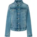 Pepe Jeans Pepe Jeanstil kvinder. PL402432MP4 Blå almindelig jakke (S), Casual, Bomuld, Denim, Bæredygtig