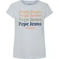 Pepe Jeans Pepe Jeanstil kvinder. PL505894 Eileen T-shirt hvid (M), Casual, Korte ærmer, Økologisk bomuld, Bæredygtig