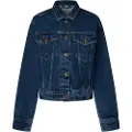 Pepe Jeans Pepe Jeanstil kvinder. PL402392CU0 Afslappet jakke navy (M), Blå, Casual, Bomuld, Bæredygtig