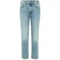 Pepe Jeans Pepe Jeanstil kvinder. PL204730MS2 Lige jeans Mw blå (30/32), Casual, Denim, Økologisk bomuld, Bæredygtig
