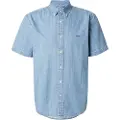 Levi's Levi'stil mænd. A9161-0007 Autentisk blå skjorte (XL), Casual, Bomuld, Korte ærmer