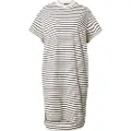 G-Star G-Startil kvinder. D24484-C339-G613 Stribet Loosegris-kjole (XS), Casual, Grå, Korte ærmer, Økologisk bomuld, Bæredygtig
