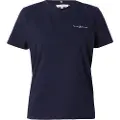 Tommy Hilfiger T-shirts m. korte ærmer Tommy Hilfiger 1985 REG MINI CORP LOGO C-NK SS dame EU XS