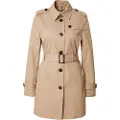 Tommy Hilfiger Tommy Hilfigertil kvinder. WW0WW24966 Enkeltradet trenchcoat i beige (XS), Casual, Bomuld