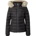 Tommy Hilfiger Tommy Jeanstil kvinder. DW0DW18312 Sort hættejakke i imiteret pels (M), Casual, Polyester
