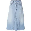 Levi's Levi'stil kvinder. A9316-0001 A-line nederdel med høj talje Decon blå (25), Casual, Bomuld, Denim