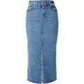 Vila Vijaf Midi Denimnederdel