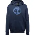 Timberland Timberlandtil mænd. TB0A2BJH4331 Kennebec River sweatshirt med hætte og navy træ-logo (XL), Casual, Bomuld, Blå