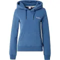 Superdry Superdrytil kvinder. W2012180A Essential Logo sweatshirt blå (L), Casual, Bomuld, Lange ærmer