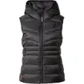 Superdry Superdrytil kvinder. W5011715A Fuji Quilt Vest sort (L), Casual, Polyester