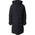 Superdry Superdrytil mænd. M5011977A Lang quiltet jakke med hætte, sort (L), Casual, Bæredygtig, Genanvendt nylon