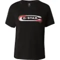 G-Star G-Startil kvinder. D25031-C812-6484 Old Skool Logo T-shirt sort (XS), Casual, Korte ærmer, Økologisk bomuld, Bæredygtig