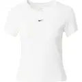 Nike Maskinstrikket Nike Sportswear Chill-T-shirt til kvinder - hvid