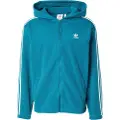 Adidas Originals Adicolor 3 Stripes Teddy Fleece Sweatshirt Med Lynlås
