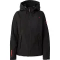 Superdry Superdrytil kvinder. W5011903A Klassisk Trekker-jakke med hætte, sort (S), Casual, Sport, Udendørs, Genanvendt polister, Bæredygtig