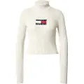 Tommy Hilfiger Melange Flag Striktrøje Med Høj Hals