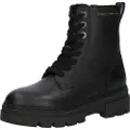 Tommy Hilfiger Tommy Hilfigertil kvinder. FW0FW08160 Læderstøvler med sorte såler med nitter (37), 5-8 cm, Lynlås, Casual