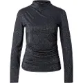 Pieces Pcmonica Glitter Rynkeeffekt Top Med Lange Ærmer
