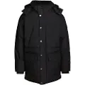 Tommy Hilfiger Tommy Hilfigertil mænd. MW0MW36593 Rockie quiltet parka sort (S), Casual, Nylon