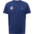 Ralph Lauren Polo Ralph Laurentil mænd. 710944674001 Classic Fit France T-shirt blå (S), Casual, Bomuld, Korte ærmer
