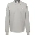 Nike Langærmet Nike Club-strikpolo til mænd - grå