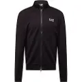 Emporio Armani EA7til mænd. 8NPM31_PJVRZ Cardigan-sweatshirt (3XL), Sort, Casual, Sport, Bomuld, Multisport