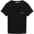 Tom Tailor 1044819 V-neck With Print T-shirt Med Korte ærmer