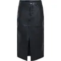 Y.A.S Mina Leather Lang Nederdel