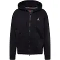 Jordan Brooklyn Fleece-hættetrøje med fuld lynlås til mænd - sort