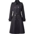 Ralph Lauren Lauren Ralph Laurentil kvinder. 297951255003 Dobbeltradet trenchcoat navy (XL), Casual, Bomuld, Blå