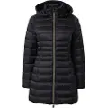 Save the Duck Save The Ducktil kvinder. D47300W-IRIS19 Reese quiltet frakke sort (M/L), Casual, Polyester