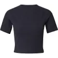 Nike Kortærmet Nike Zenvy Dri-FIT-top i rib til kvinder - sort