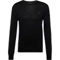 Ralph Lauren Polo Ralph Laurentil mænd. 710946143004 Slim fit vaskbar uldtrøje sort (XL), Casual, Bomuld