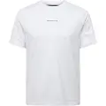 Michael Kors Michael Korstil mænd. CT4524E1V2 T-shirt med hvide striber og logo (L), Casual, Bomuld, Korte ærmer