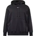 Nike Oversized Nike Sportswear Phoenix Fleece-pullover-hættetrøje til kvinder (plus size) - sort