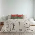 Belum Burgunder Dynebetræk Til Seng 200x200 Cm