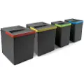 Emuca Recycle 2x15 2x7l Genbrugsbeholder 4 Enheder
