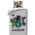 Halantex Minecraft Version 3 140 X 200 Cm/70 X 90 Cm Dynebetræk