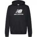New Balance New Balancetil mænd. MT41501 Hættetrøje med logo i fransk frotté Sport Essentials sort (L), Casual, Bomuld, Lange ærmer