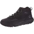 Timberland Timberlandtil mænd. TB0A5VAC0151 GreenStride Motion 6 snørestøvler i læder til bjergbestigning med mellemkalv, sort (42), Fast, Blonder, Cas