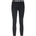 Nike Korte Nike Pro-leggings med mellemhøj talje og meshpanel til kvinder - sort