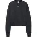 Nike Oversized Nike Sportswear Phoenix Fleece-sweatshirt med rund hals til kvinder - sort