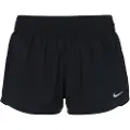 Nike One Dri-FIT-shorts med indershorts (7,5 cm) og mellemhøj talje til kvinder - sort