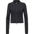 Nike Langærmet Nike Zenvy Dri-FIT-trøje med fuld lynlås til kvinder - sort
