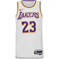 Nike LeBron James Los Angeles Lakers 2022/23 Association Edition Nike Dri-FIT NBA Swingman-spillertrøje til mænd - hvid