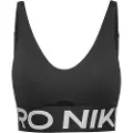 Nike Pro Indy Plunge-sports-bh med medium støtte og indlæg til kvinder - sort